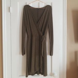 Express faux wrap dress